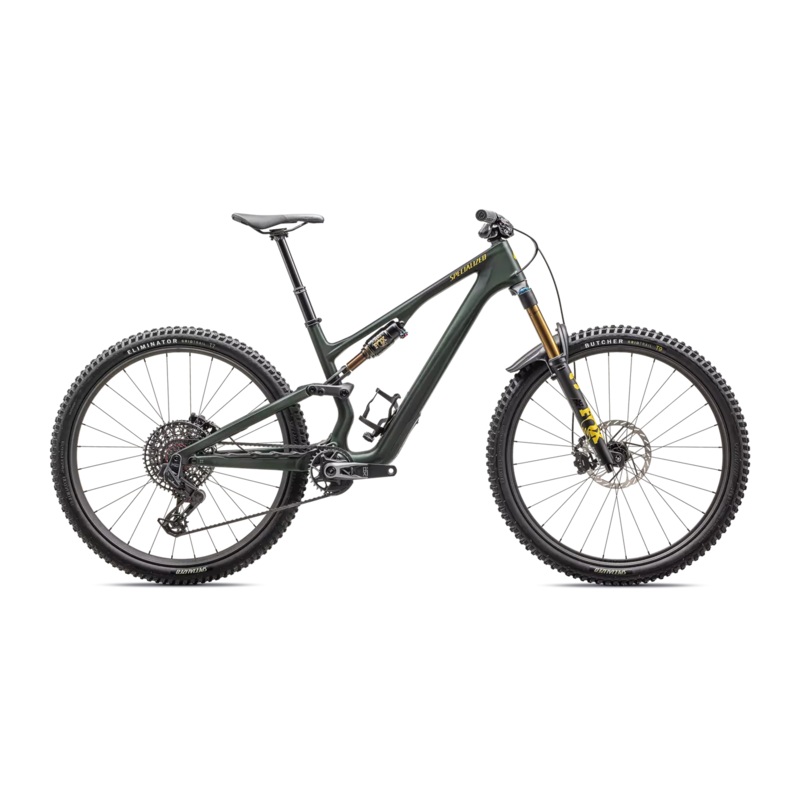 2025 Specialized Stumpjumper 15 Pro 29" Bike - S3, Satin Green Tint / Gunmetal / Satin Metallic Sulphur
