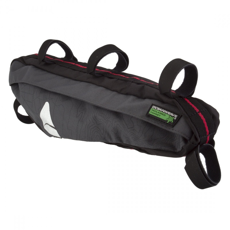 Axiom Seymour Oceanweave P2.5 FramePack Black Gray Bike Pack Water Resistant