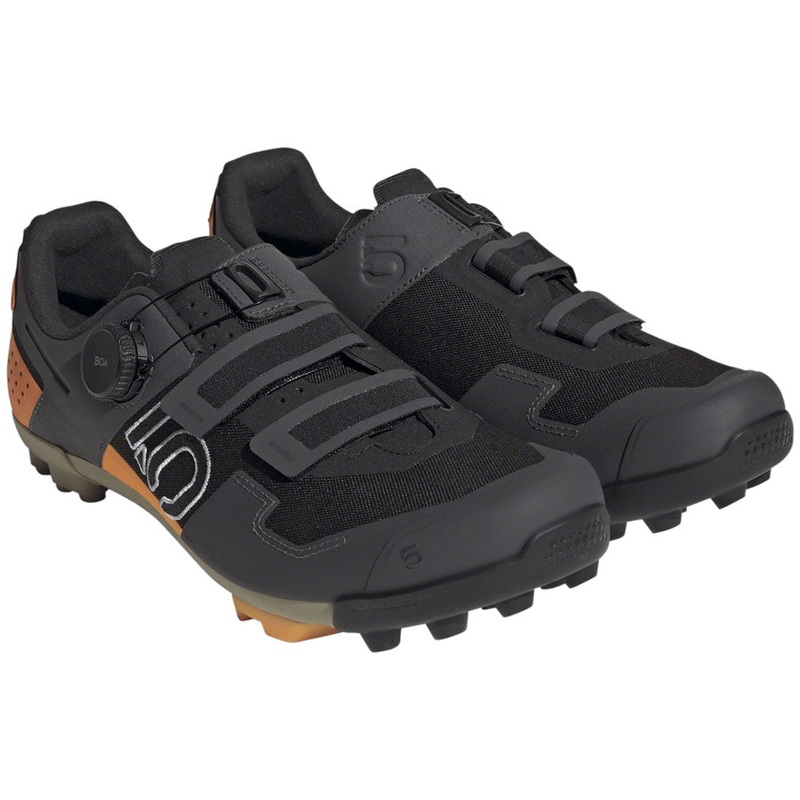 Five Ten Kestrel BOA Mountain Clipless Shoes - Mens Core BLK/Ftwr White/Impact Orange 10