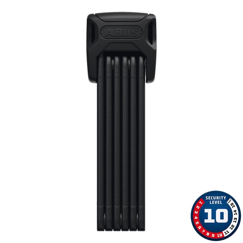 Abus Bordo 6000K XPlus Folding Lock - Keyed 3/90cm Saddlefix Bracket Raincap