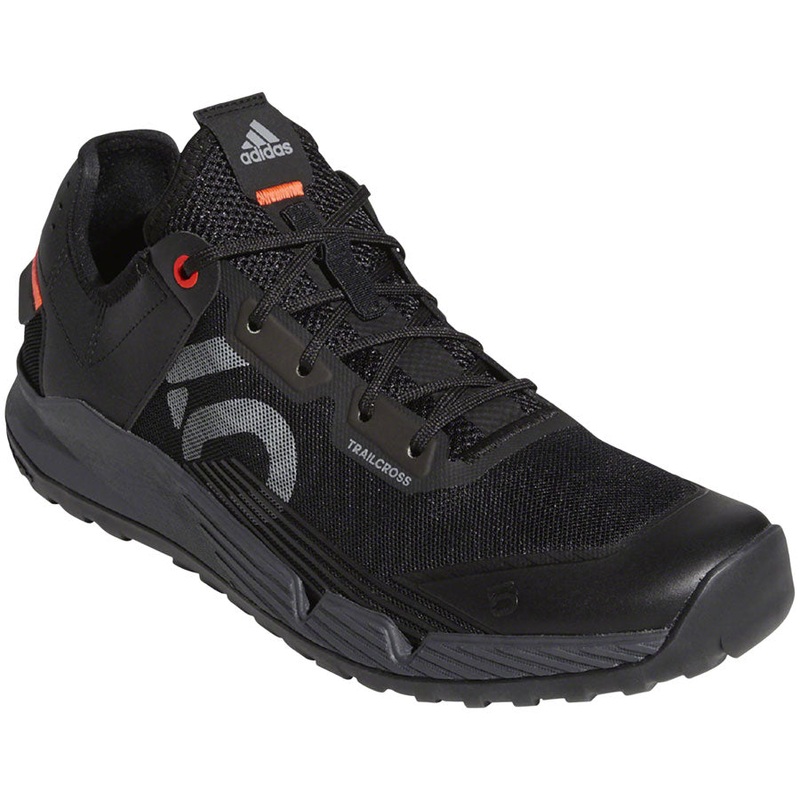 Trailcross LT Flat Shoes - Mens Core BLK / Gray Two / Solar Red 10.5