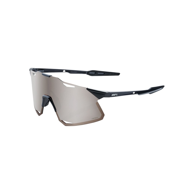 100% Hypercraft Sunglasses - Matte Black Soft Gold Mirror Lens