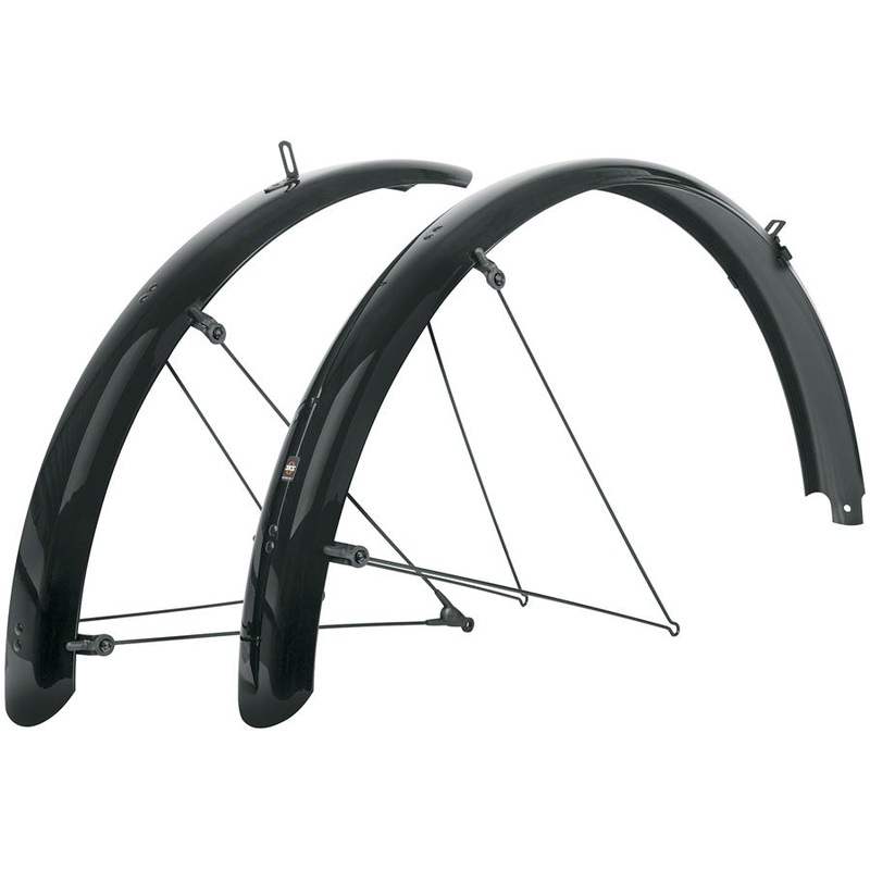 SKS B65 Bluemels Full Coverage Fender Set - 65mm, 27.5/29/700 x 2.25 , Black