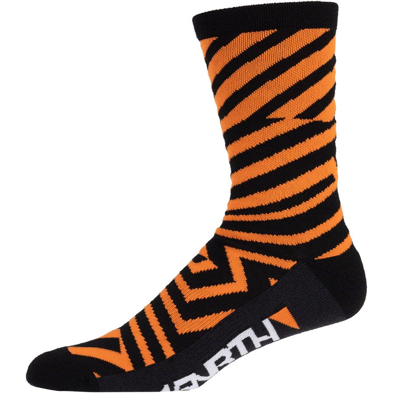 45NRTH Dazzle Midweight Wool Sock - Orange, Medium