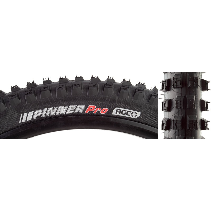 Pinner Pro Tire - 27.5 x 2.4 Tubeless Folding Black AGC