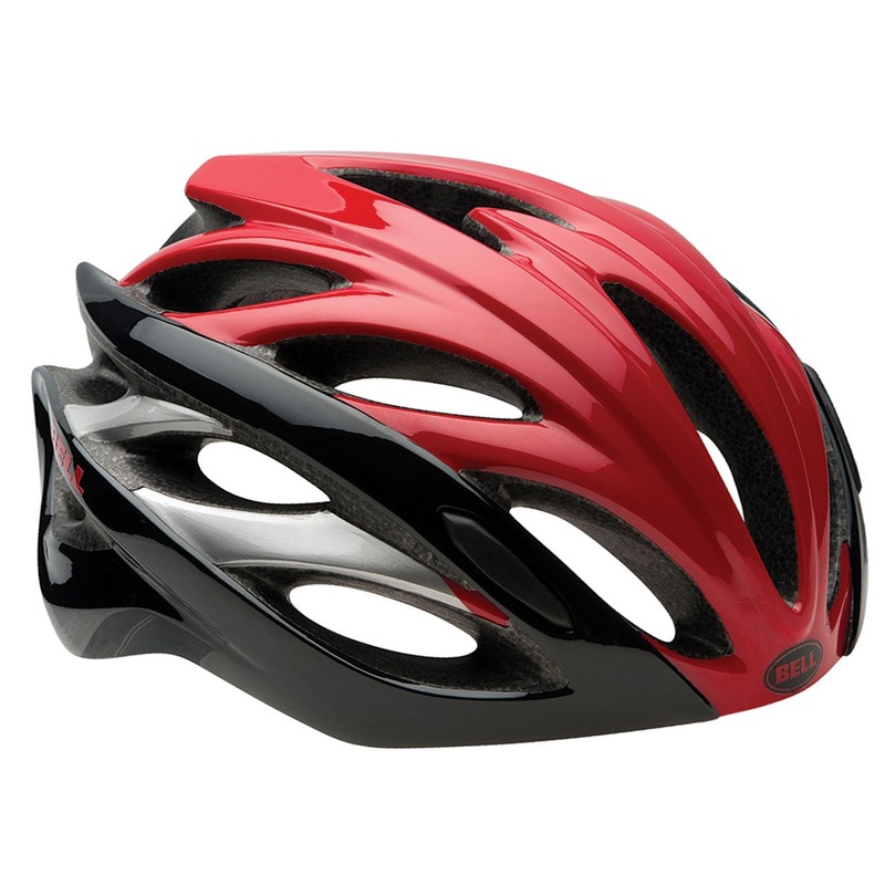 Bell Overdrive Road Helmet - Red-Black Hero