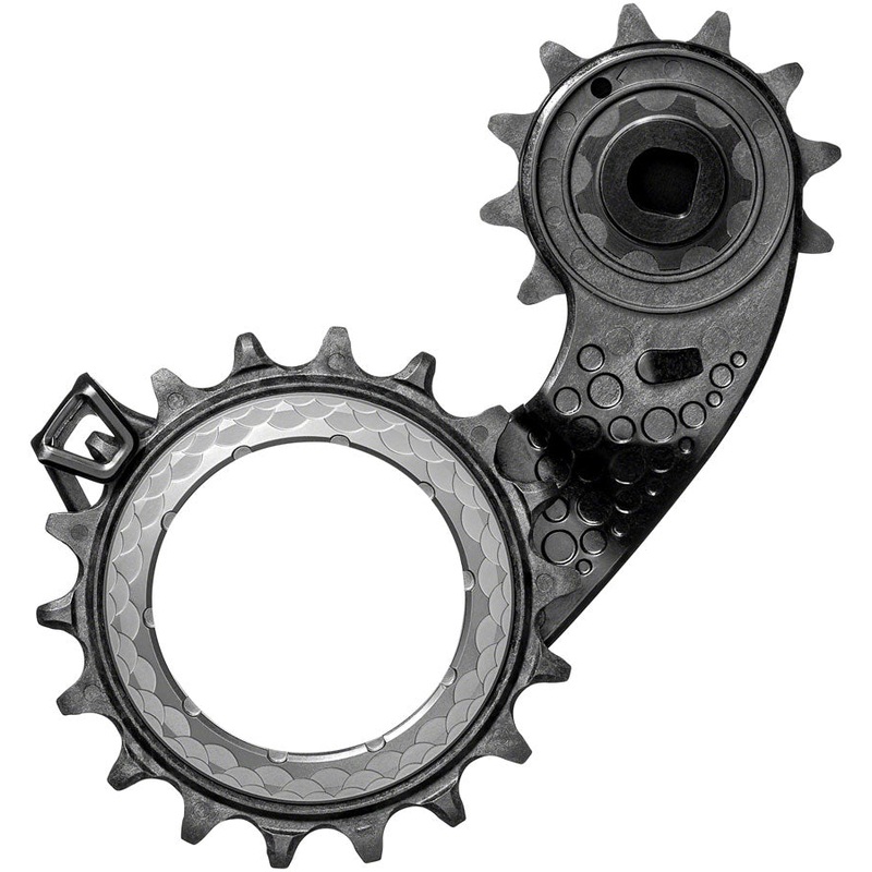 Absolute Black Carbon-Ceramic Hollow Cage SRAM AXS - Titanium