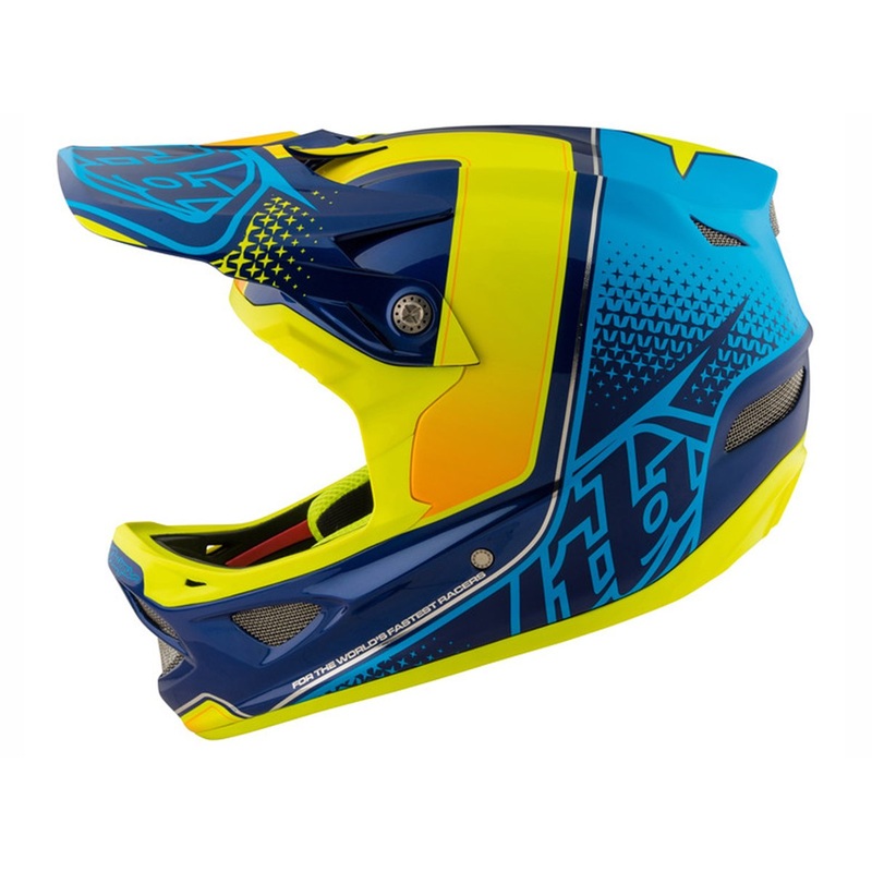 Troy Lee Designs D3 Composite Full Face Helmet - Starburst Yellow