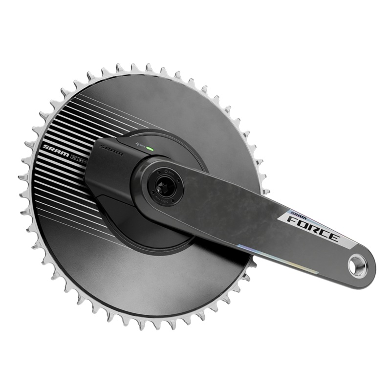 SRAM FORCE AXS 1x E1 DUB Power Meter Crankset | 50T Aero Direct Mount | 160mm (BB Not Included)