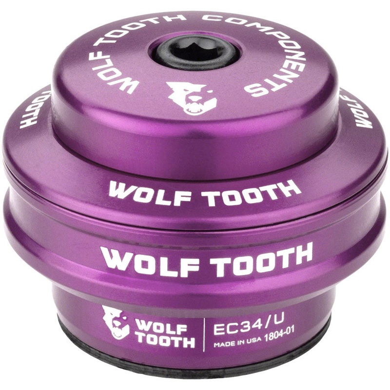 Wolf Tooth Performance Headset - EC34/28.6 Upper 16mm Stack Ultraviolet Purple