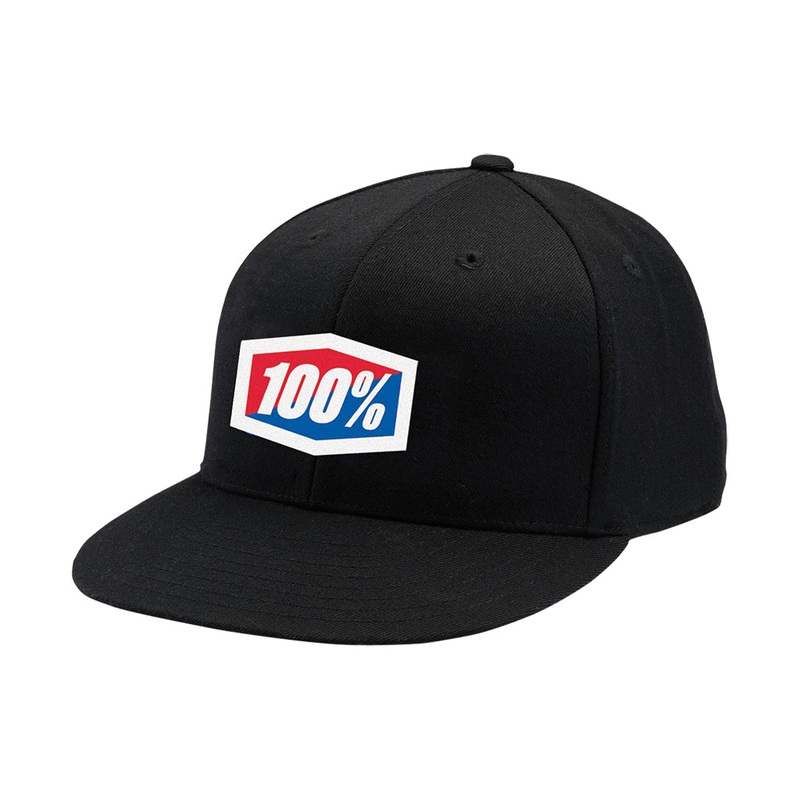 100% Essential J-Fit Flex Fit Hat-Black