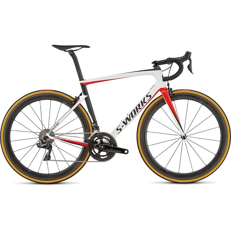 Specialized S-Works tarmac men sl6 di2 light white/rocket red/satin black 49