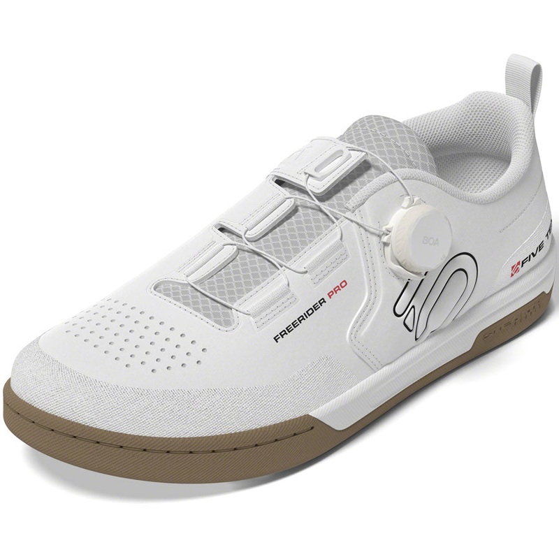 Five Ten Freerider Pro BOA Flat Shoes - Mens FTWR White/Core Black/Red 12.5