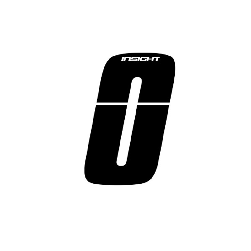 Insight Plate 4" Numbers - Black