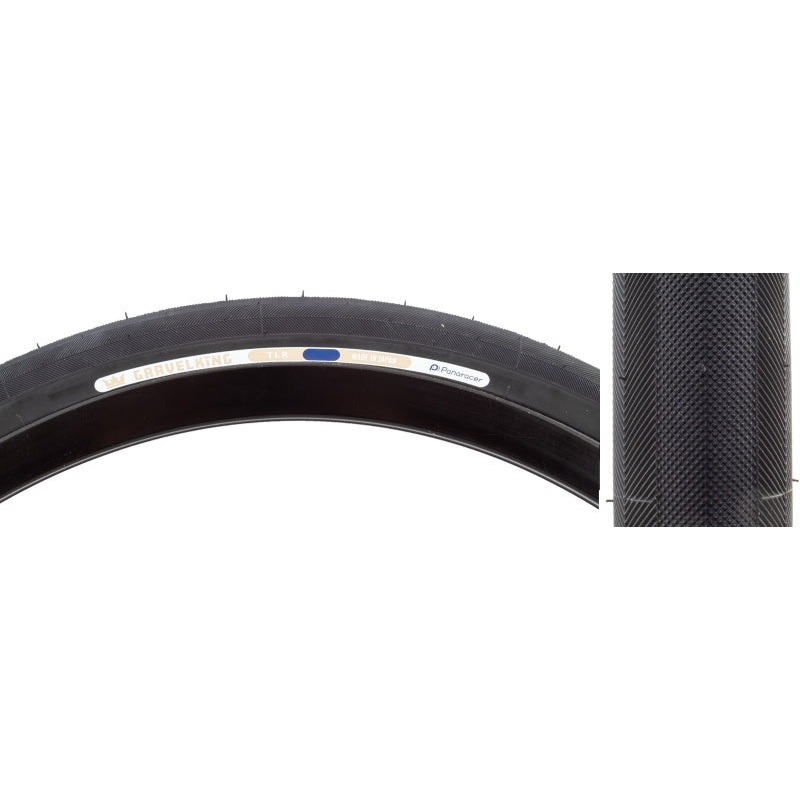 Panaracer GravelKing Slick Tire - 650b x 48 / 27.5 x 1.90 Tubeless Folding BLK