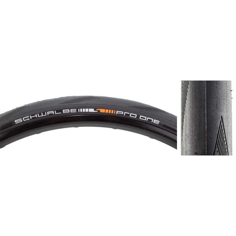 Schwalbe Pro One Tire - 700 x 32 Tubeless Folding BLK Evolution Super Race Addix Race V-Guard