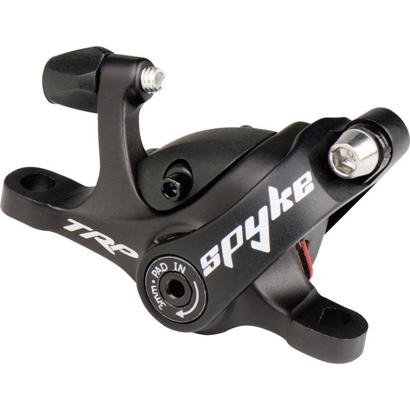 TRP Spyke Mechanical Post-Mount Caliper long-pull leversout rotor BLK