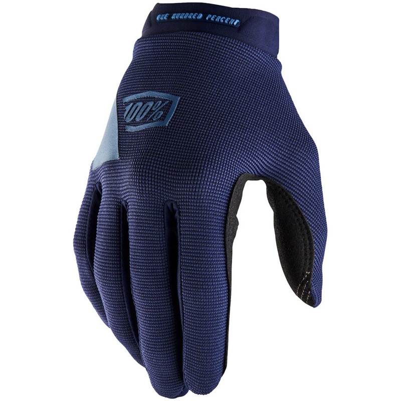 100% Ridecamp Gloves - Navy/Slate Blue Full Finger Medium