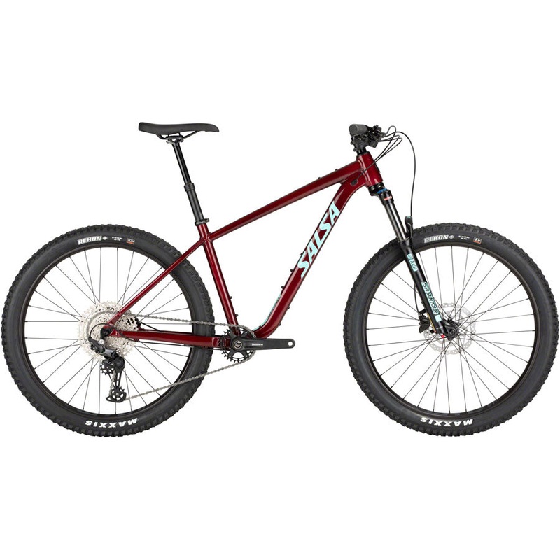 Salsa Rangefinder Deore 12 27.5+ Bike - 27.5" Aluminum Dark Red X-Small