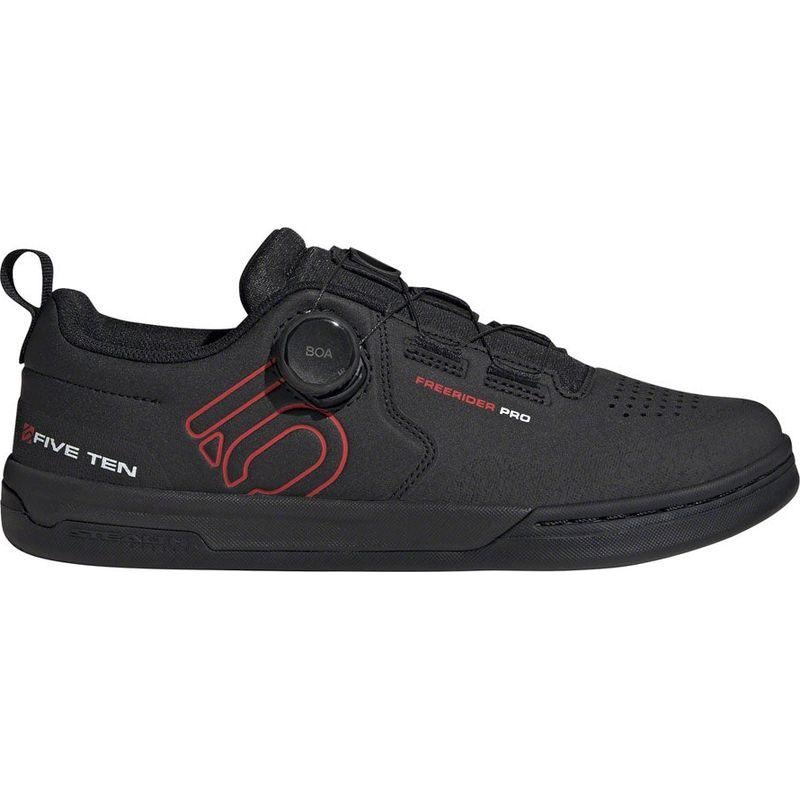 Five Ten Freerider Pro BOA Flat Shoes - Men's Core Black/Red/FTWR White 10