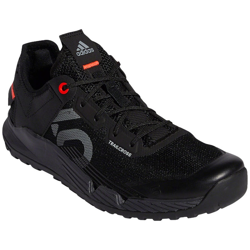 Five Ten Trailcross LT Flat Shoes  -  Womens Core BLK / Gray Two / Solar Red 9