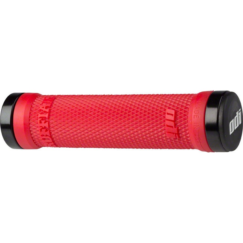 ODI Ruffian Grips - Bright Red Lock-On