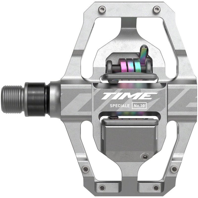 Time Speciale 10 Pedals - Dual Sided Clipless with Platform, Aluminum, 9/16", Raw, Large, B1