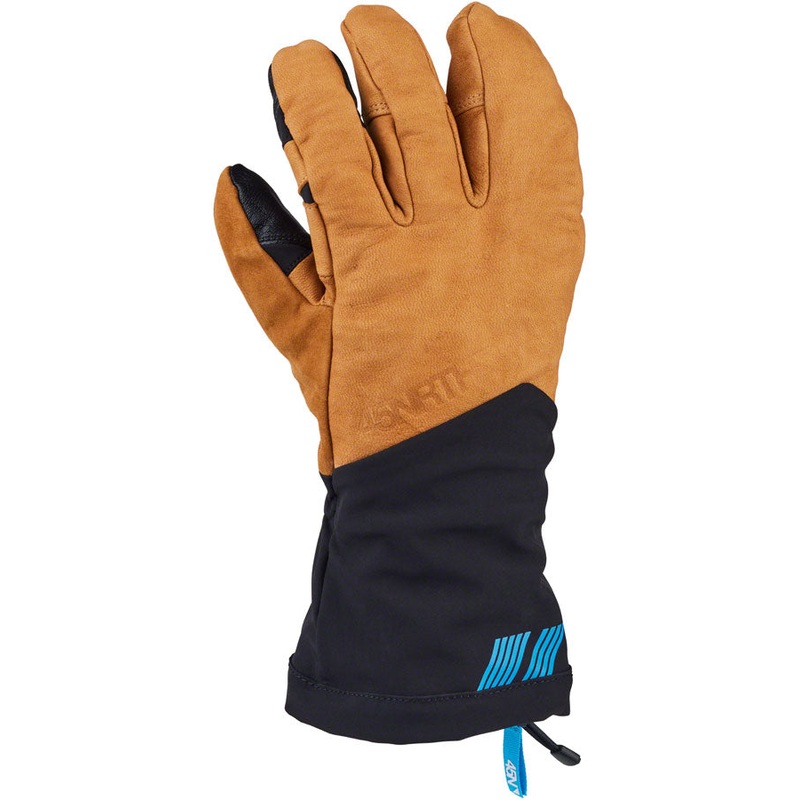 45NRTH 2024 Sturmfist 4 LTR Leather Gloves - Tan/BLK Lobster Style 2X-Large