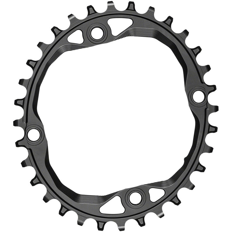 absoluteBLACK Oval 104 BCD Chainring - 32t 104 BCD 4-Bolt Requires Hyperglide+ Chain BLK