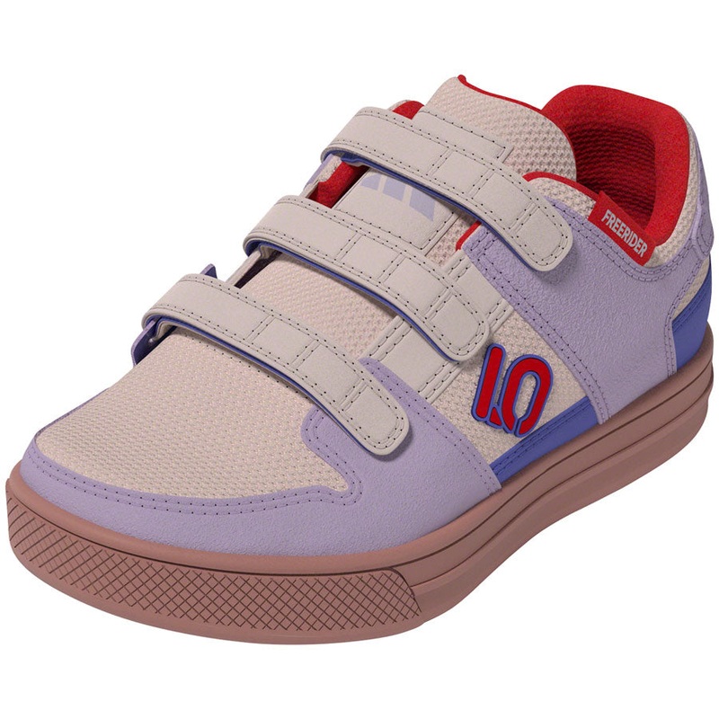Five Ten Freerider Kids VCS Flat Shoes - Putty Mauve/Pure Ruby/Semi Cobalt Blue 5.5