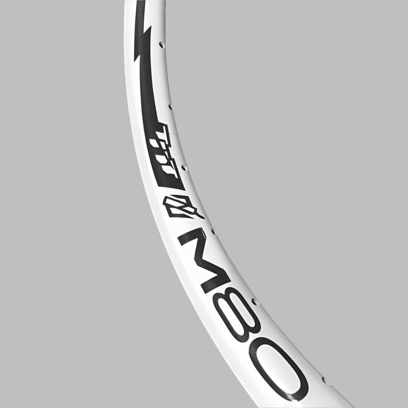 20" (406mm) TNT M80 Double Wall Rim - 36H - White Front