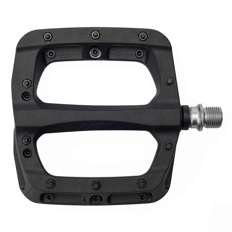 HT Components PA03A Nano P Platform Pedals - Body: Nylon - Spindle: Cr-Mo - Black