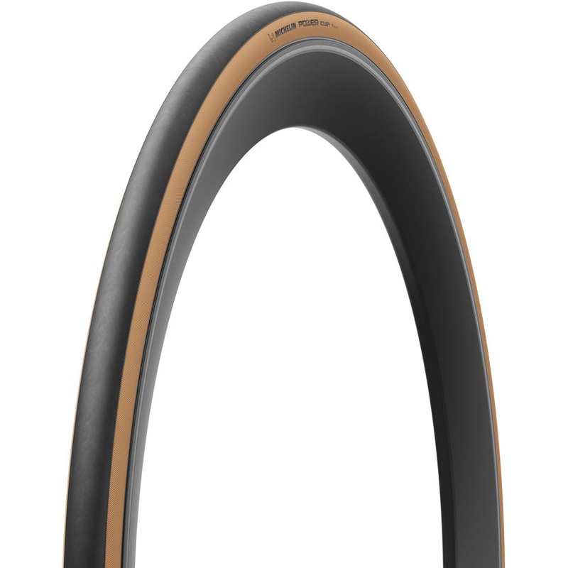 Power Cup TLR Tire - 700 x 25 Tubeless Folding BLK/Tan Competition Line X-RACE Air Proof