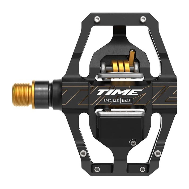 Time Speciale 12 Pedals - Dual Sided Clipless with Platform Aluminum 9/16 Black/Gold Large B1