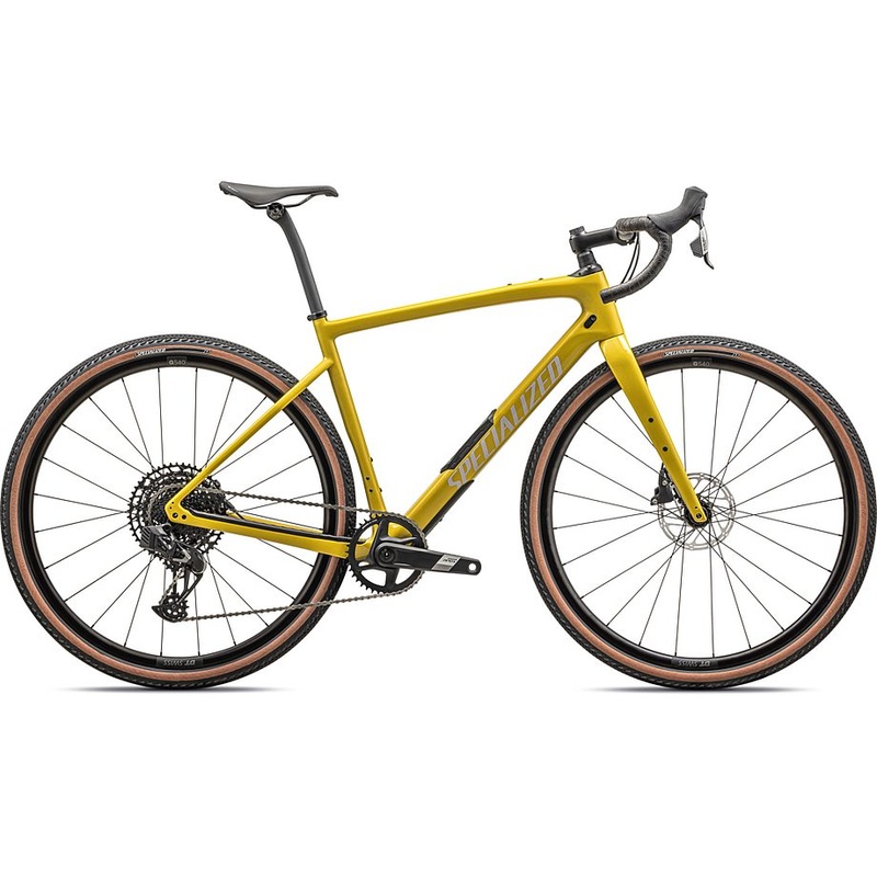 2024 Specialized diverge comp carbon bike gloss metallic sulfur / amber glow / purple haze / metallic obsidian 54