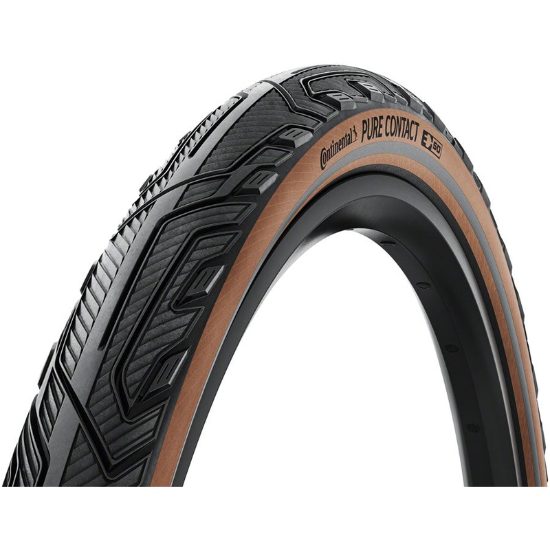 Continental Pure Contact Tire - 700 x 47 Clincher Folding BLK/Coffee/Graphite Reflex Vectran / PolyX Breaker E50