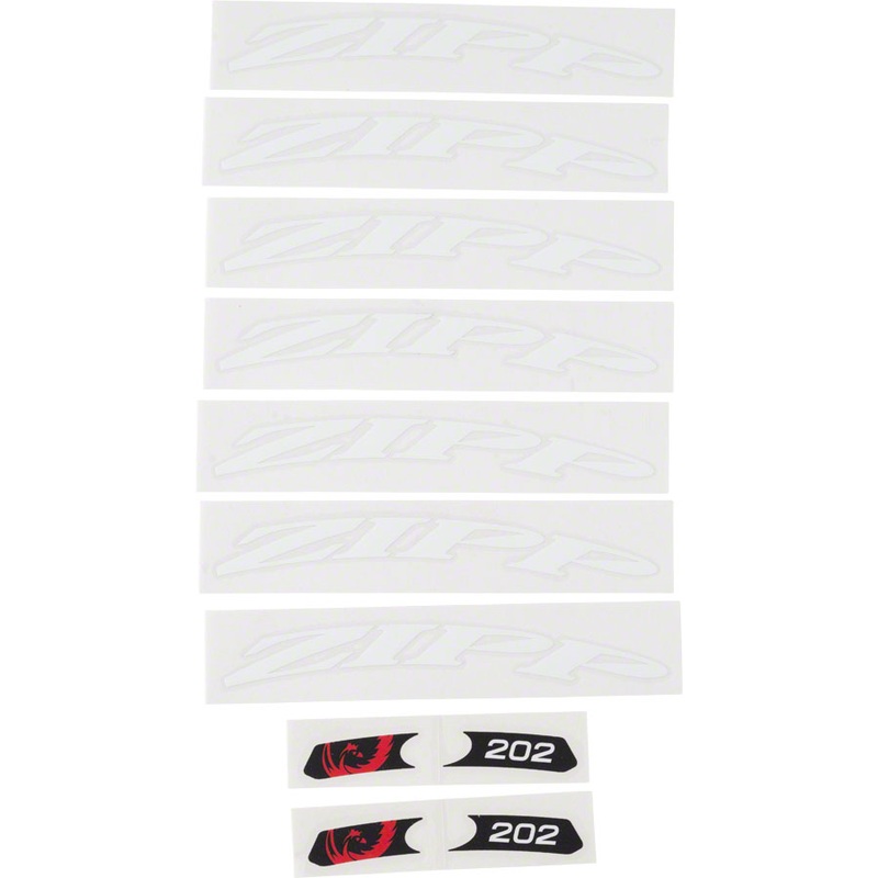 Zipp Decal Set - 404 Matte White Logo Complete for One Wheel