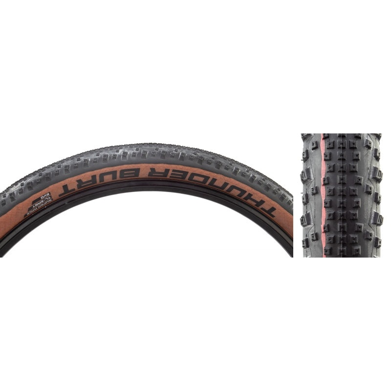 Schwalbe Thunder Burt Tire - 29 x 2.1 Tubeless Folding BLK/Transparent Evolution Super Race Addix Speed