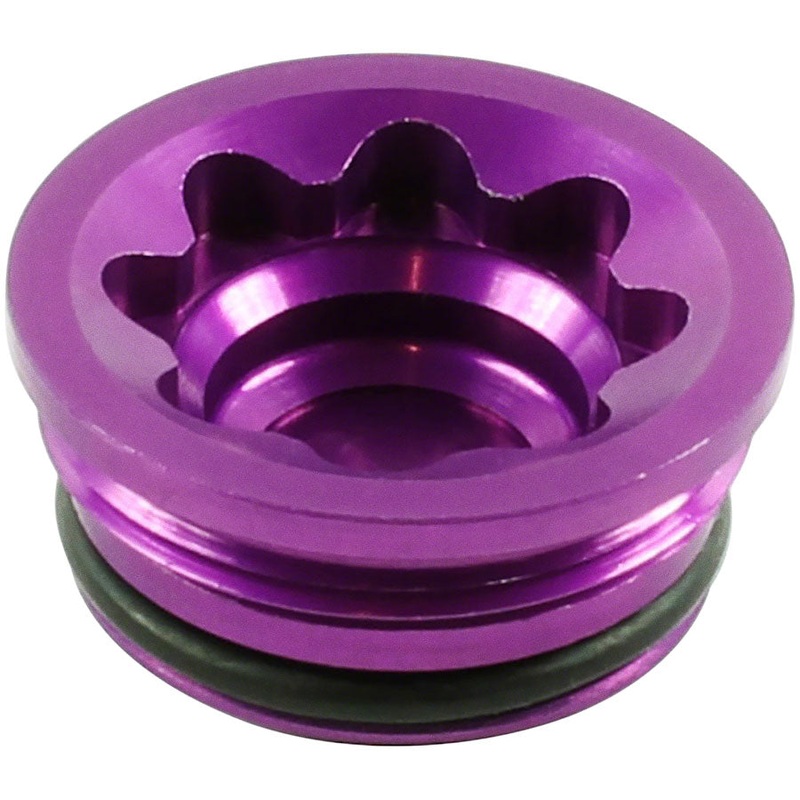 V4 Large Disc Brake Caliper Bore Cap - Purple