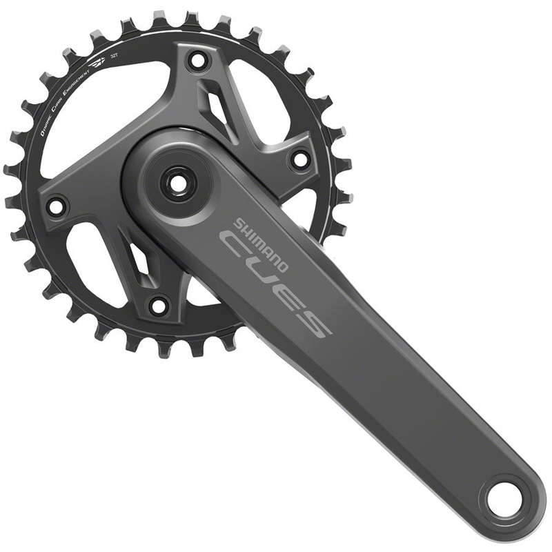 Shimano CUES FC-U6000-1 Crankset - 175mm 9/10/11-Speed 32t Asymmetric 96 BCD Hollowtech II BLK