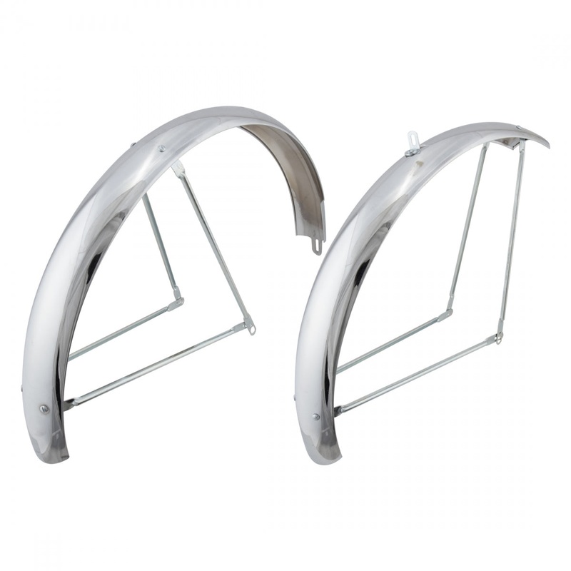 Wald Balloon 962 Fender Set: 26x2.0 - 2.125 Wheel, Chrome