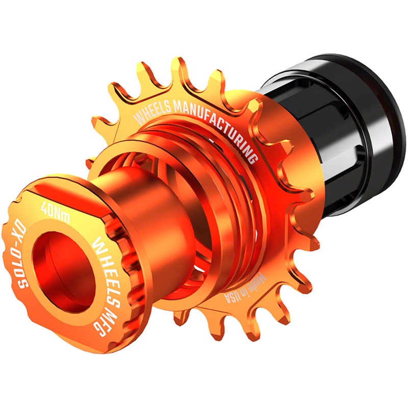 Wheels Manufacturing SOLO-XD XD/XDR Single Speed Conversion Kit - 18t For SRAM XD/XDR Freehub Orange