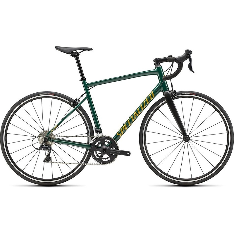2022 Specialized allez e5 sport bike gloss pine green/metallic gold/carbon 61