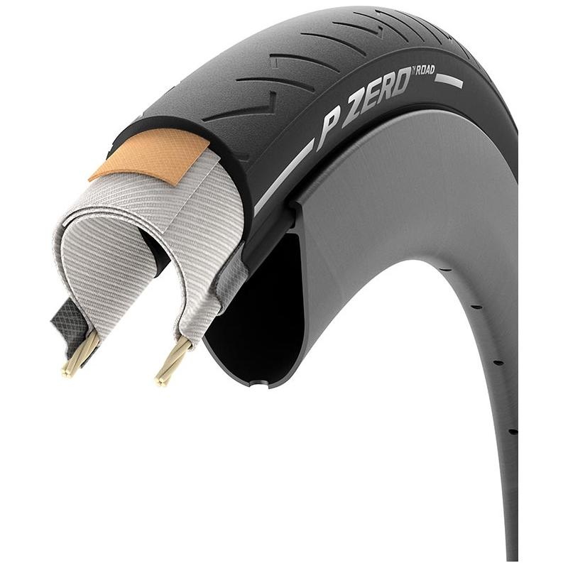Pirelli PZero Road, Road Tire, 700x28C, Folding, Clincher, EVO, TechBELT, Black