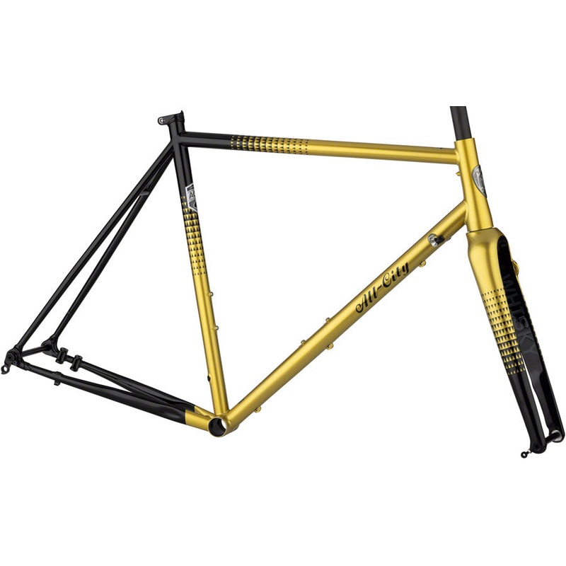 All-City Zig Zag Frameset - 700c Steel Golden Leopard 55cm