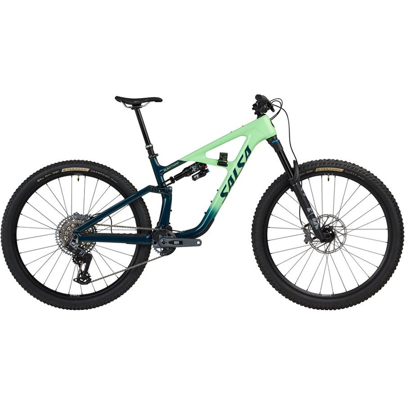Salsa Blackthorn 125 C GX AXS Transmission Bike - 29", Carbon, Slate / Citrus, Medium