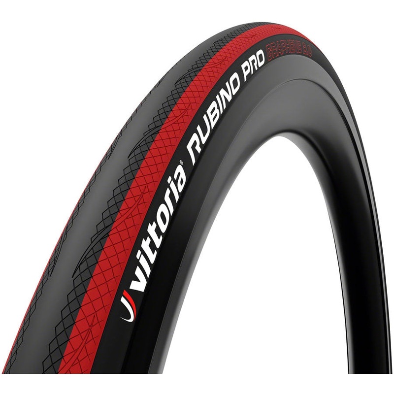 Rubino Pro Tire - 700 x 25 Clincher Folding Black/Red G2.0