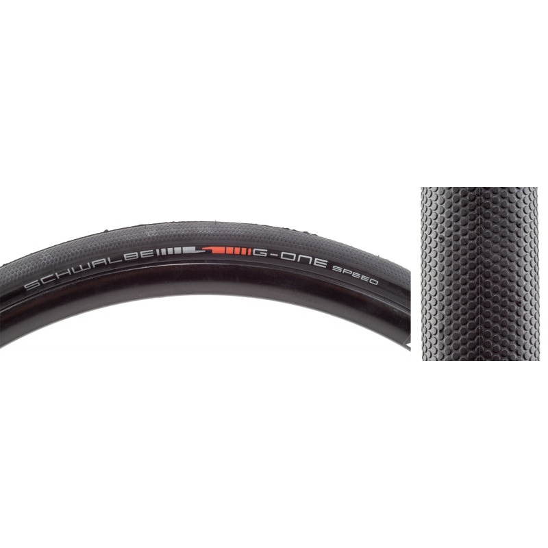 Schwalbe G-One Speed Tire - 700 x 30 / 28 x 1.20 Tubeless Folding BLK Evolution Line Addix SpeedGrip Super Ground E-25