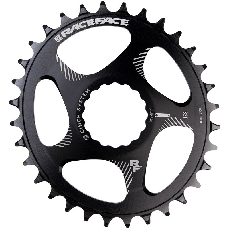 RaceFace Narrow Wide Oval Chainring: Direct Mount CINCH 30t Black