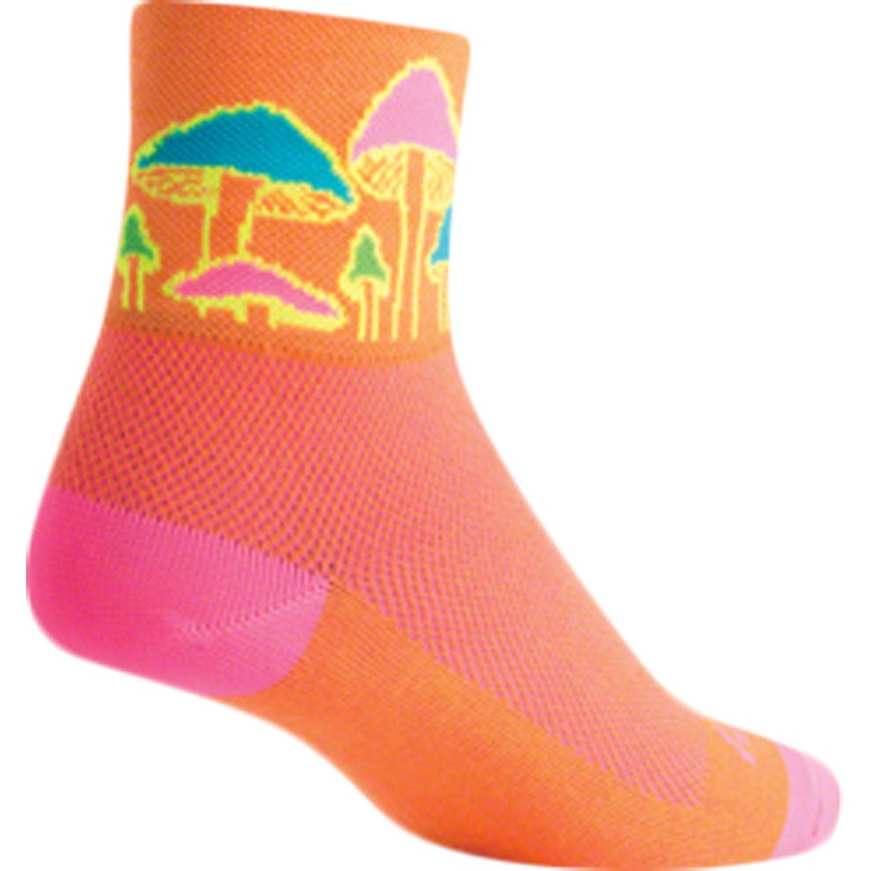 SockGuy Classic Trippin Socks - 3" Orange Small/Medium